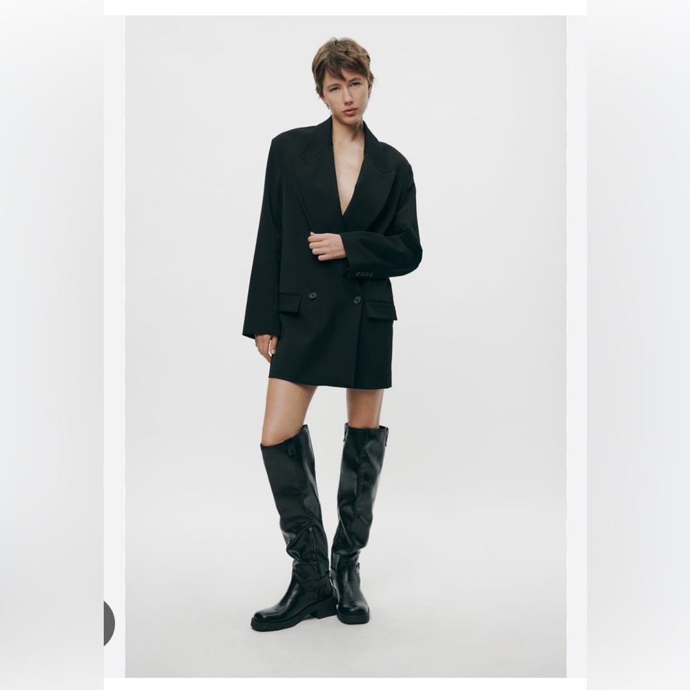 ZARA ZW COLLECTION OVERSIZE LONG BLAZER. Size SX-S